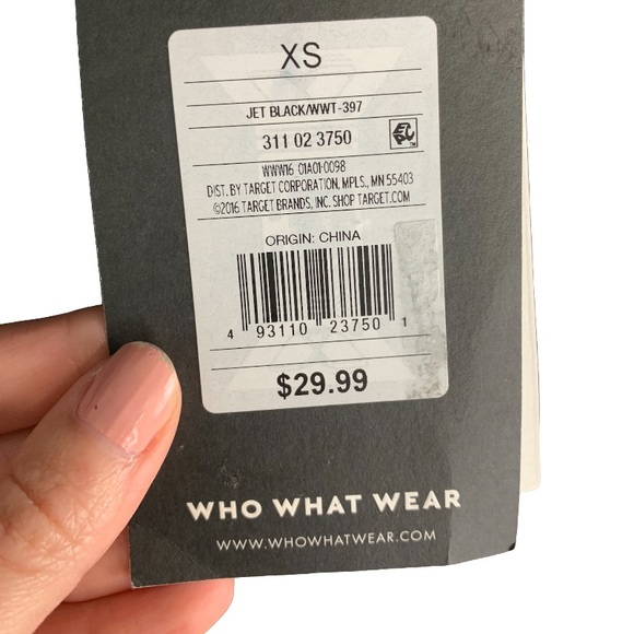 NWT Who What Wear Sequin Short Sleeve Sheer Top | Black | Women’s Size XS - Picture 5 of 11